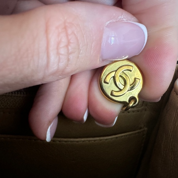 LOT 1287 JUMBO Tortoiseshell chain shoulder strap CHANEL vintage XL CC - Picture 9 of 16